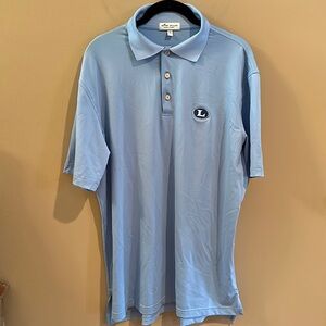 The Lovett School Polo Peter Millar blue